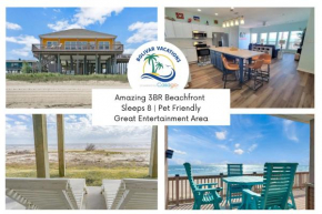 SeaDreams! 3BR Beachfront w Gorgeous Views and Steps to Sand